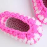 Crochet Baby Puff Slippers Easy Pattern