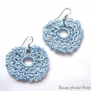 Blue Light Crochet Earrings Pattern