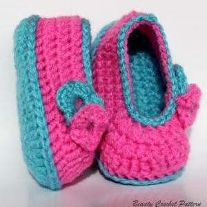 Crochet Baby Pattern Barbie Style Shoes Baby Girl..