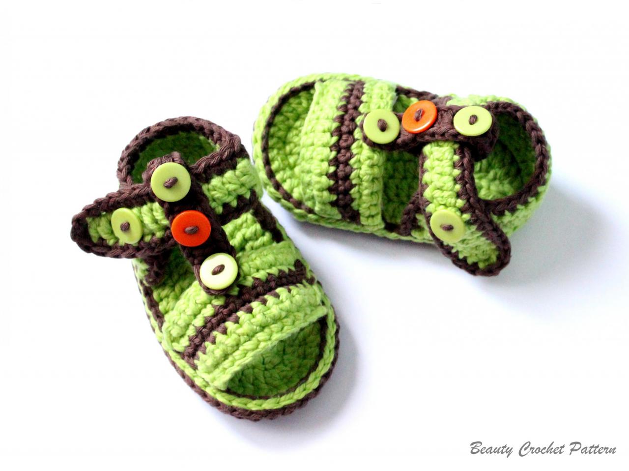 Crochet Pattern Baby Sandals