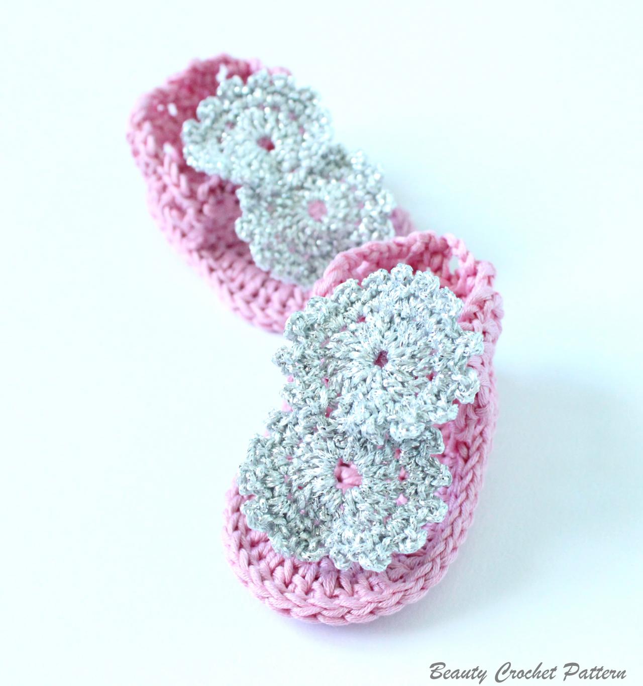 Crochet Pattern Baby Flip Flop Girl Sandals, Crochet Flip Flop Pattern