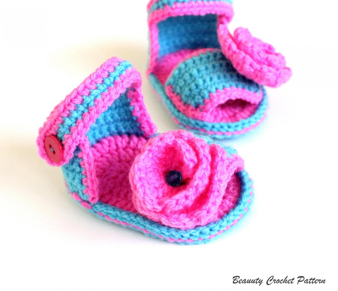 Crochet Pattern Baby Girl Sandals, Baby Sandals Crochet Pattern, Crochet Sandal Pattern, Crochet Sandals Baby, Crochet Pattern Baby