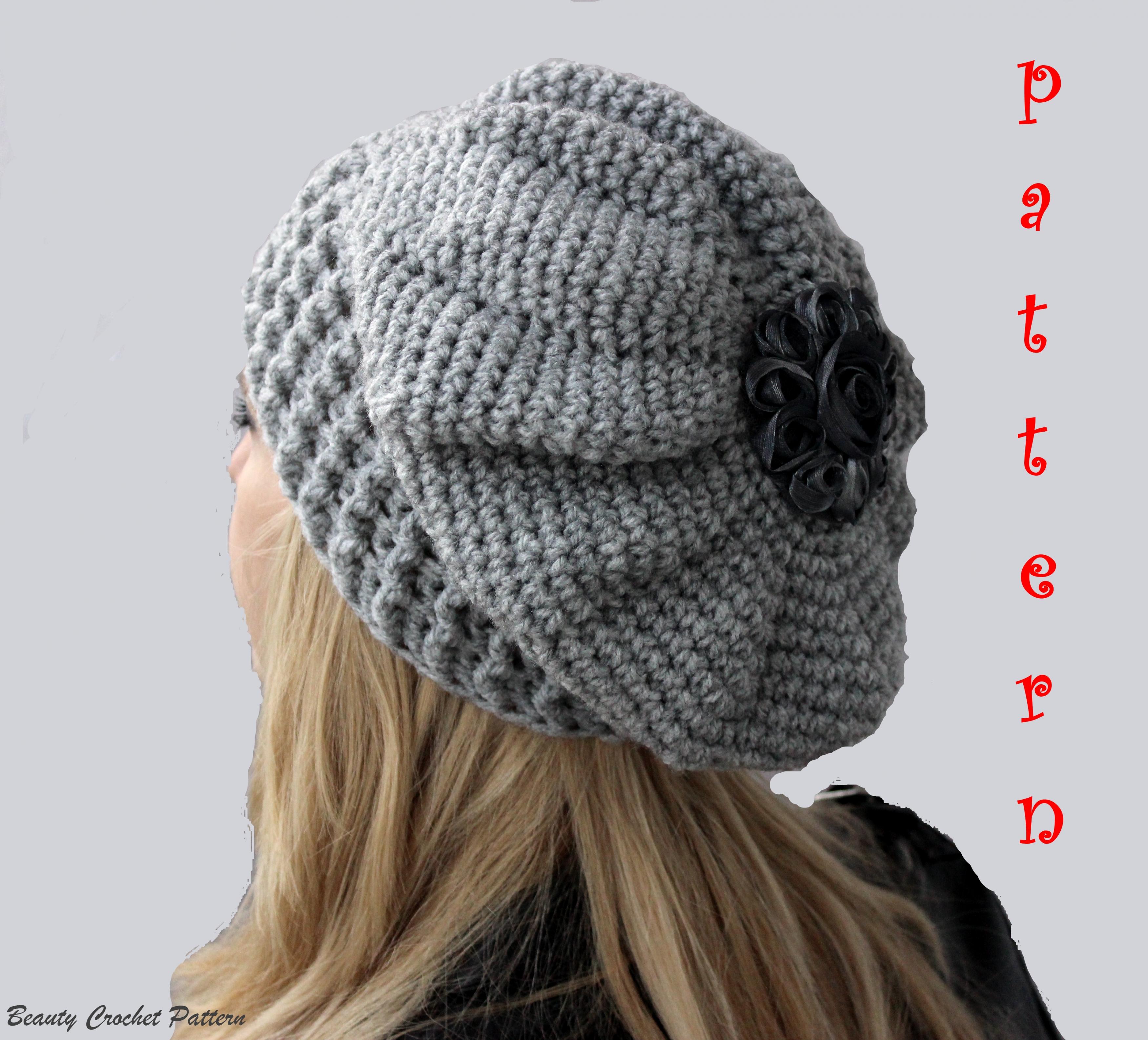 crochet french beret pattern