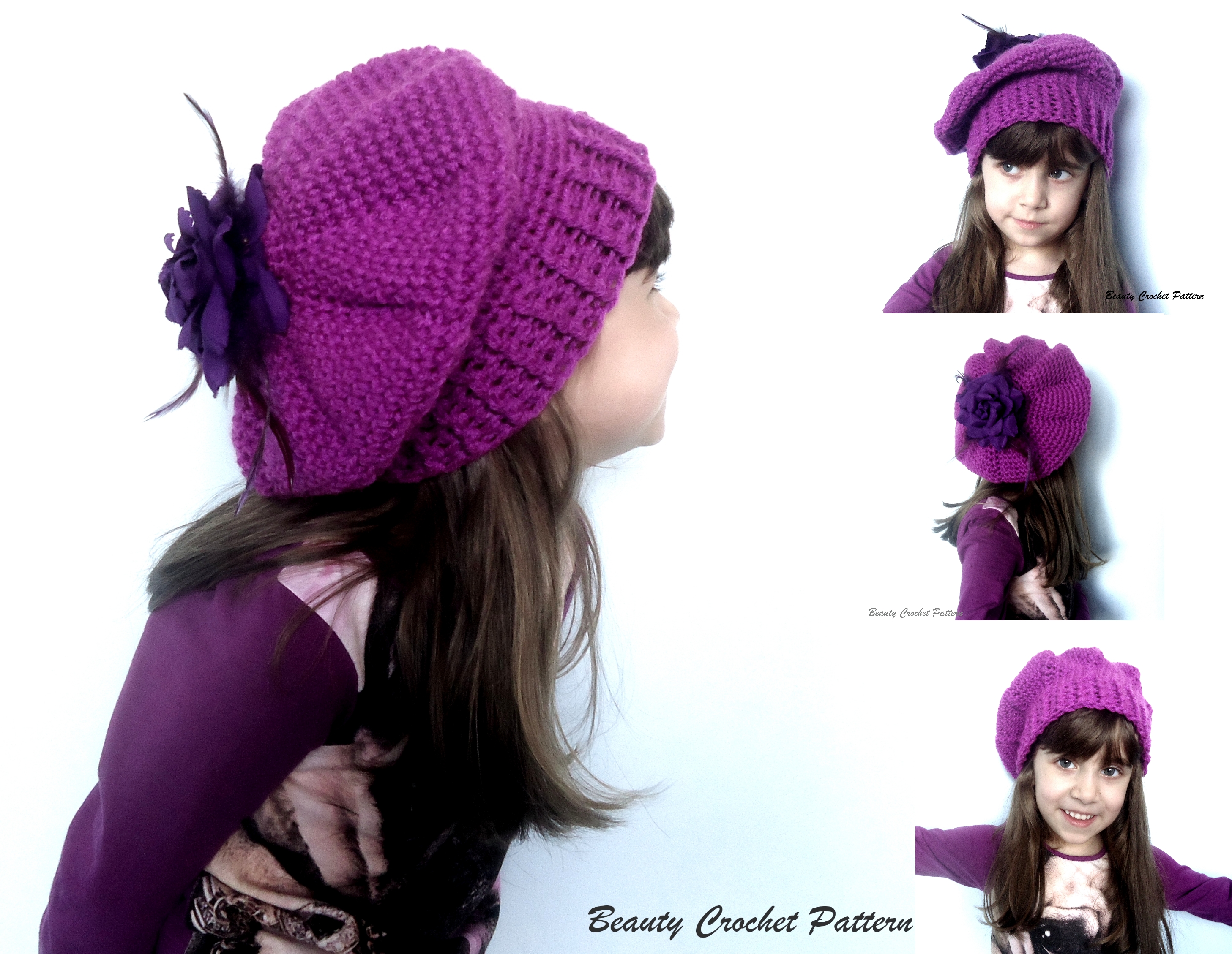 crochet french beret pattern